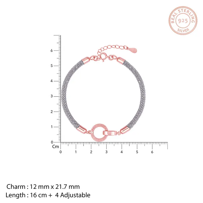 Rose Gold Glitz Grey Bracelet Giva