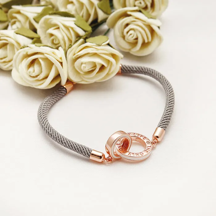 Rose Gold Glitz Grey Bracelet Giva