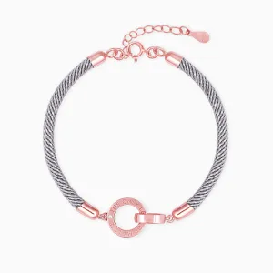 Rose Gold Glitz Grey Bracelet Giva