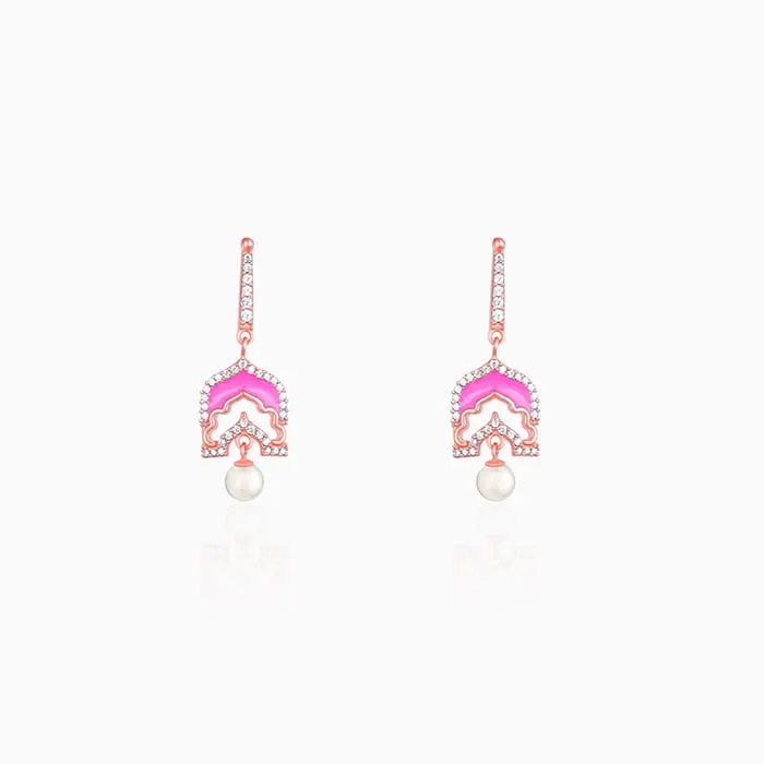 Rose Gold Hawa Mahal Earrings Giva