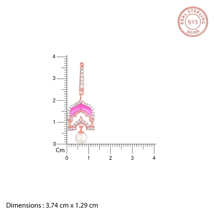 Rose Gold Hawa Mahal Earrings Giva