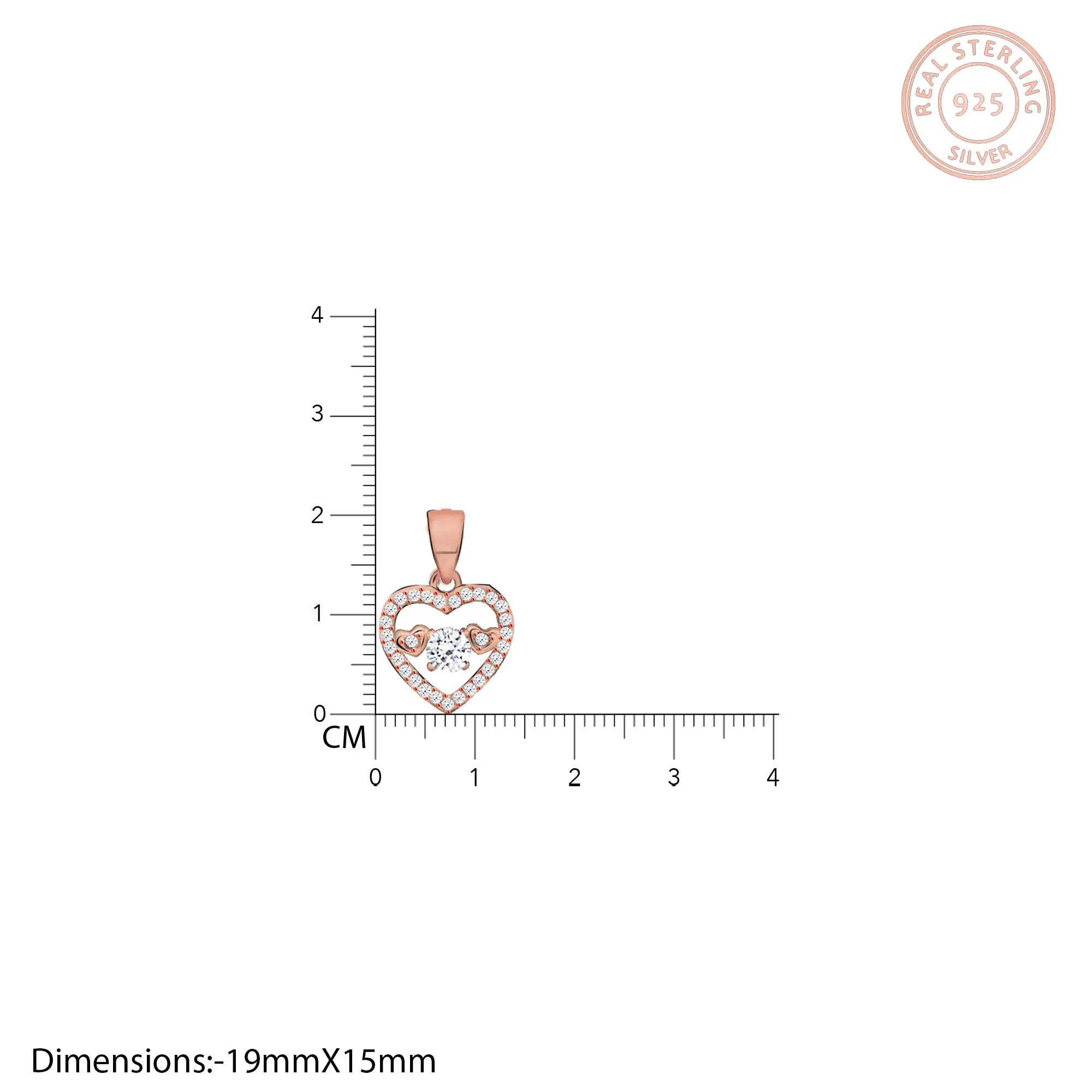 Rose Gold Heart to Heart Trio Set Giva