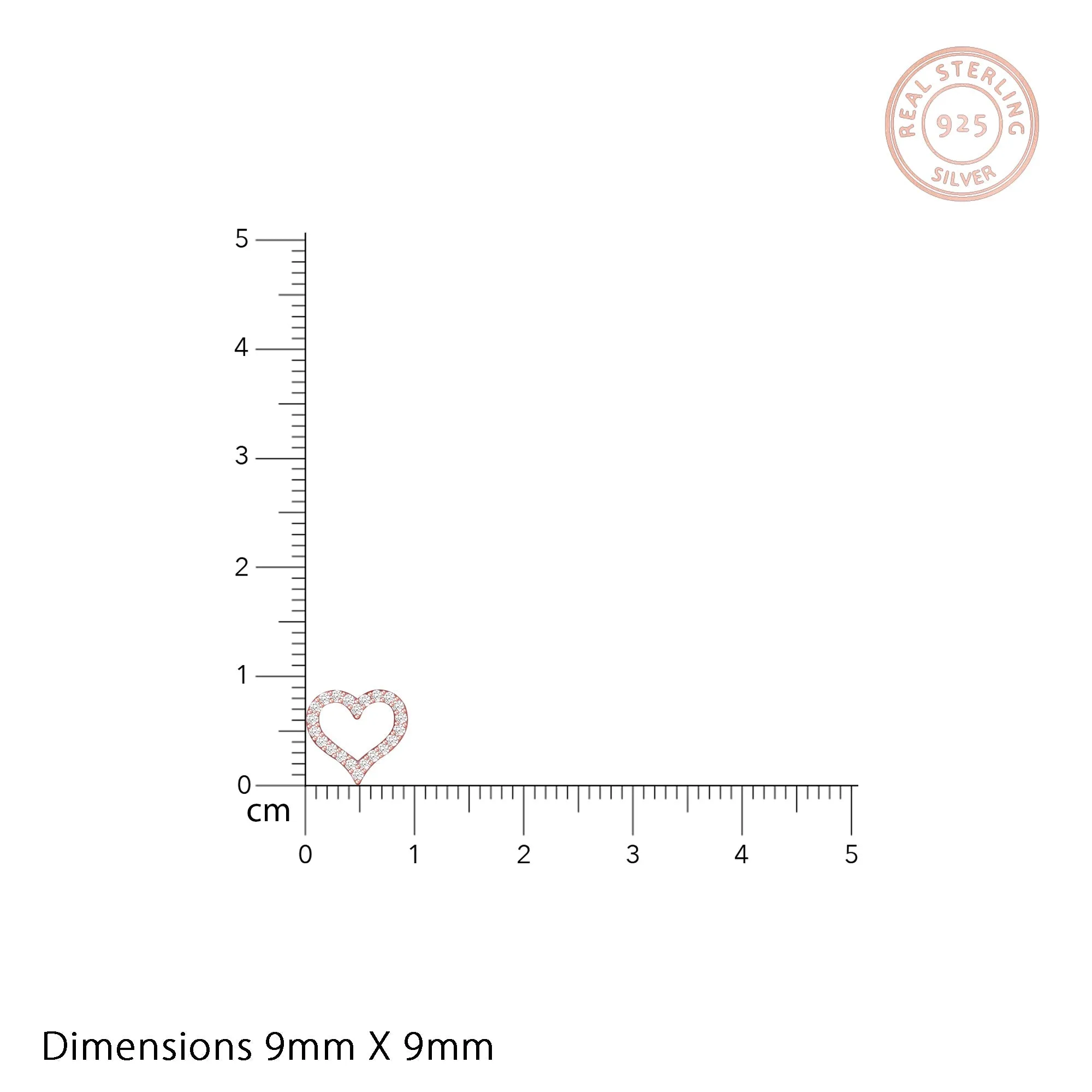 Rose Gold Heart to Heart Trio Set Giva