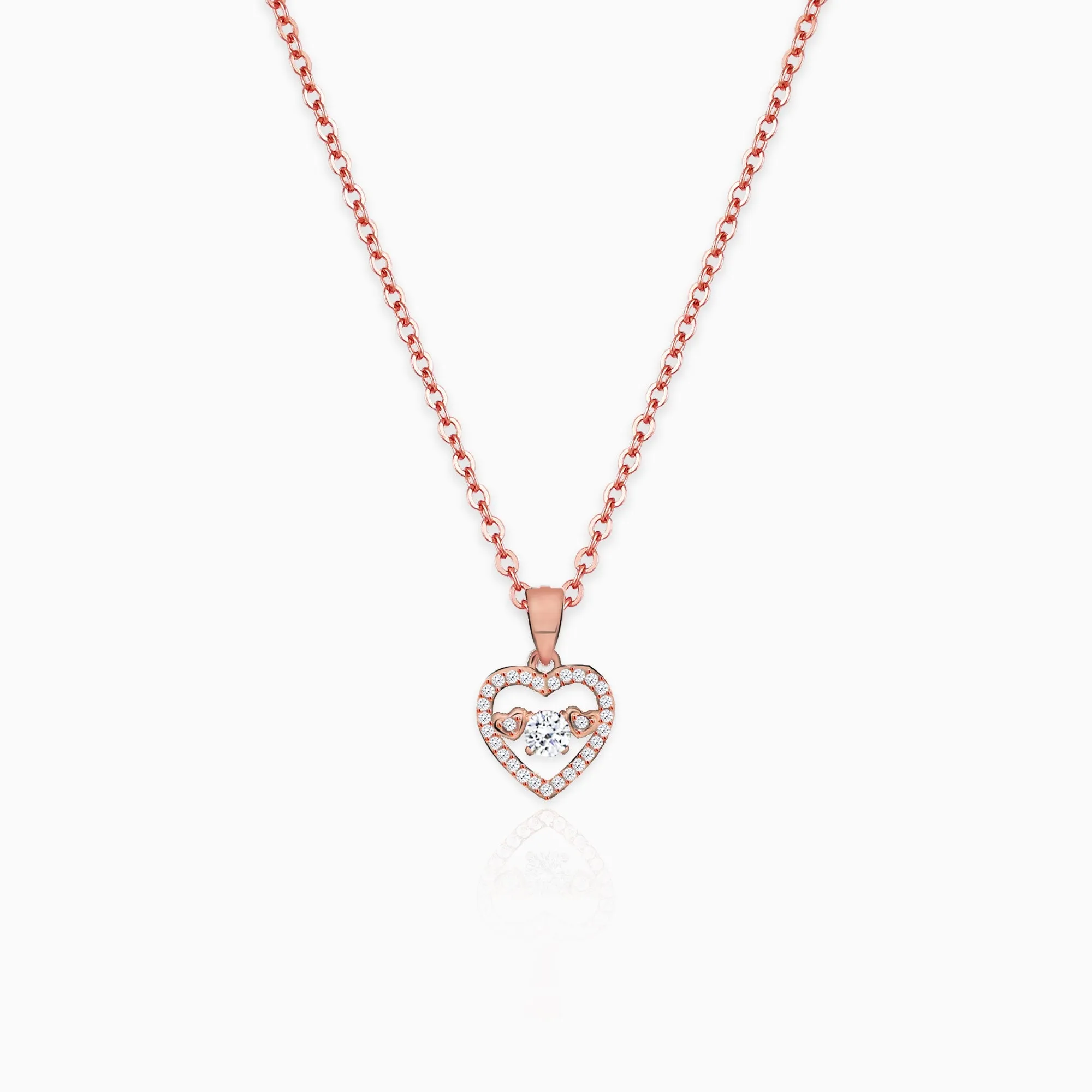 Rose Gold Heart to Heart Trio Set Giva