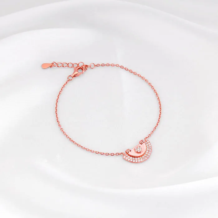 Rose Gold I Love You Bracelet Giva