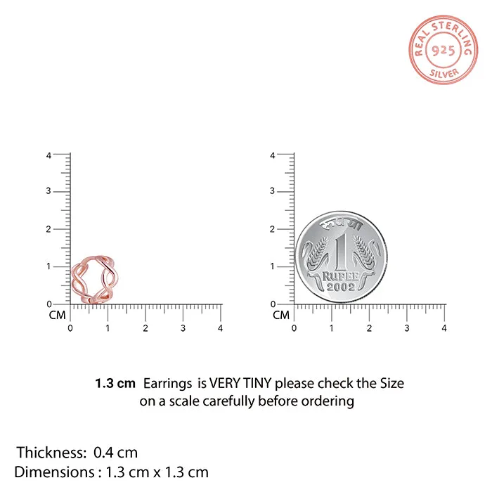 Rose Gold Infinite Loop Earrings Giva