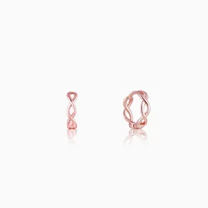 Rose Gold Infinite Loop Earrings Giva