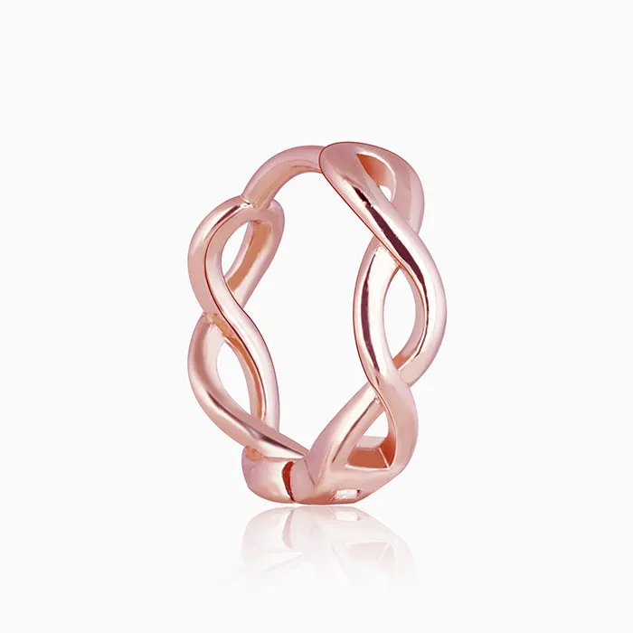 Rose Gold Infinite Loop Earrings Giva
