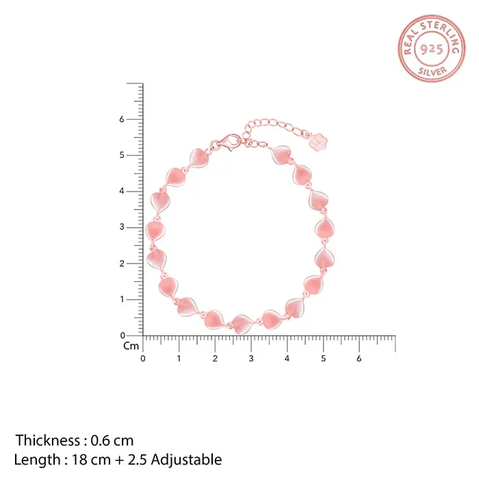 Rose Gold Love of my Life Heart Bracelet Giva