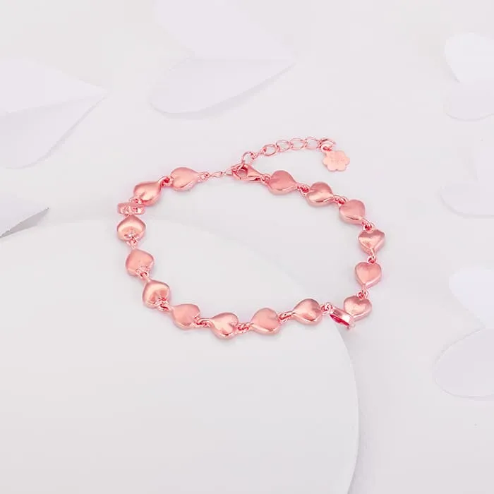 Rose Gold Love of my Life Heart Bracelet Giva