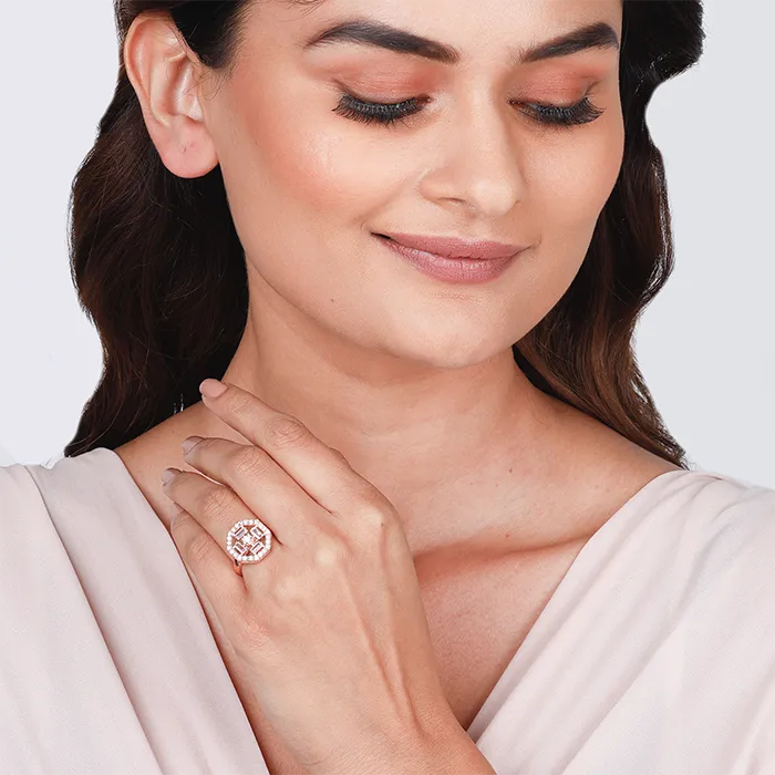 Rose Gold Magnificent Cocktail Ring Giva