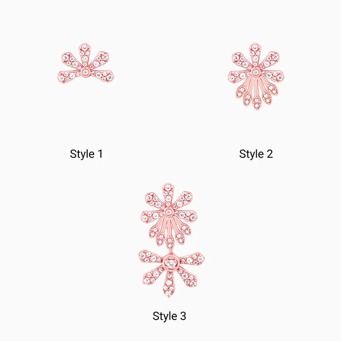 Rose Gold Melodic Musli Convertible Earrings Giva