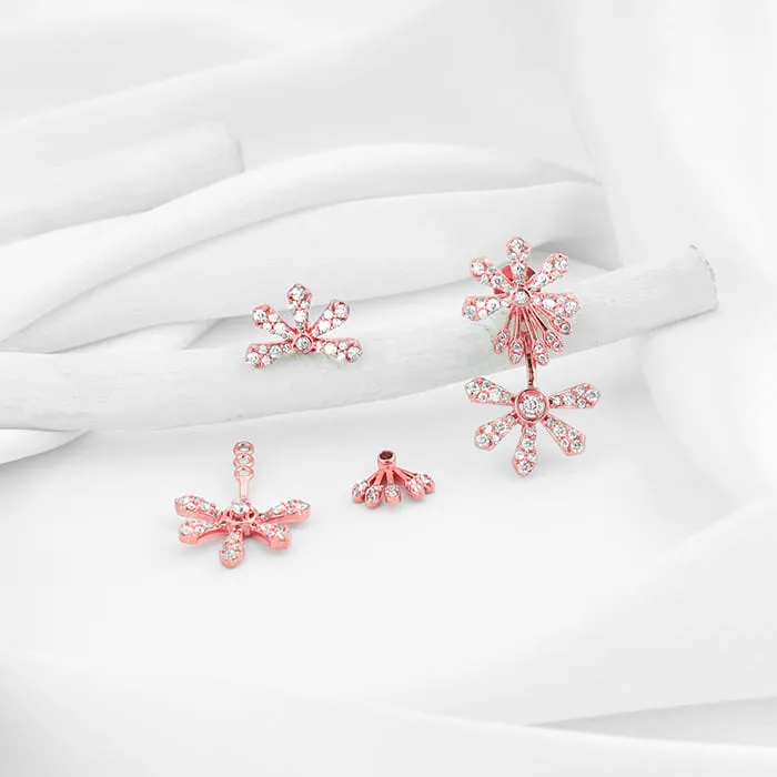 Rose Gold Melodic Musli Convertible Earrings Giva