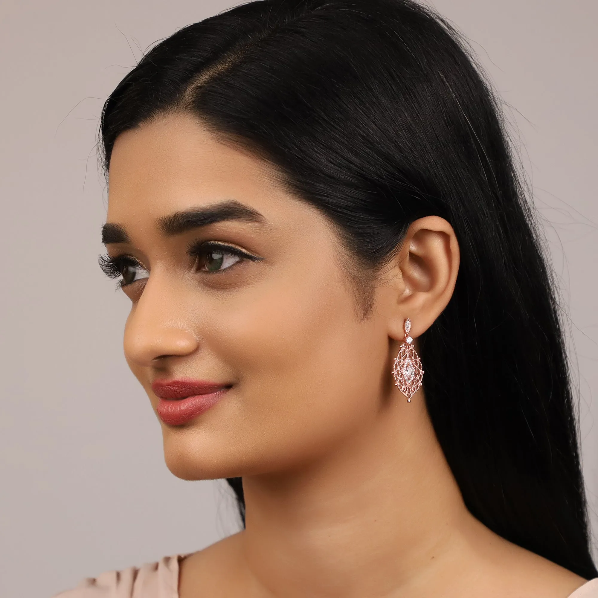 Rose Gold Opulent Desire Earrings Giva