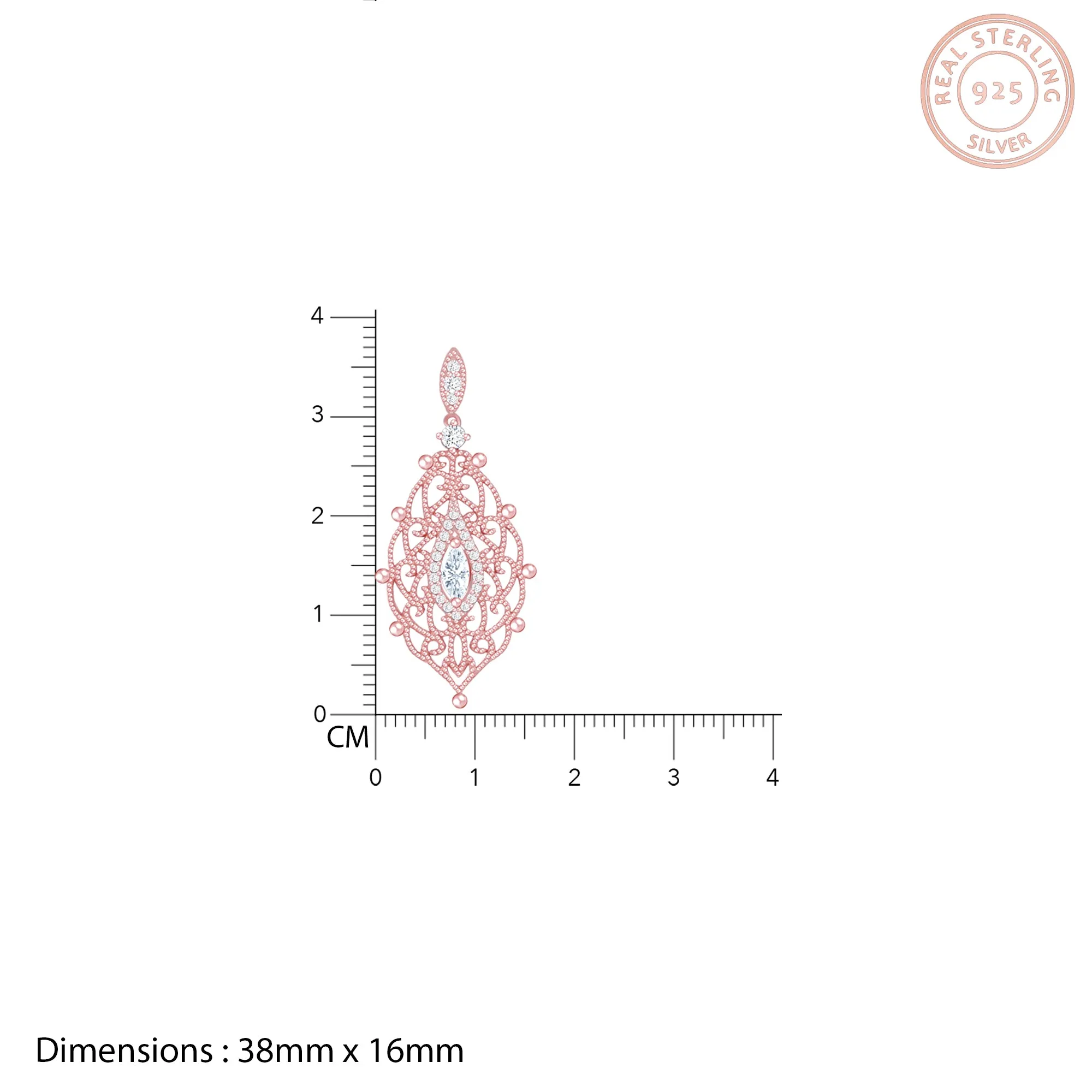 Rose Gold Opulent Desire Earrings Giva