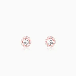 Rose Gold Seeking Solace Stud Earrings Giva