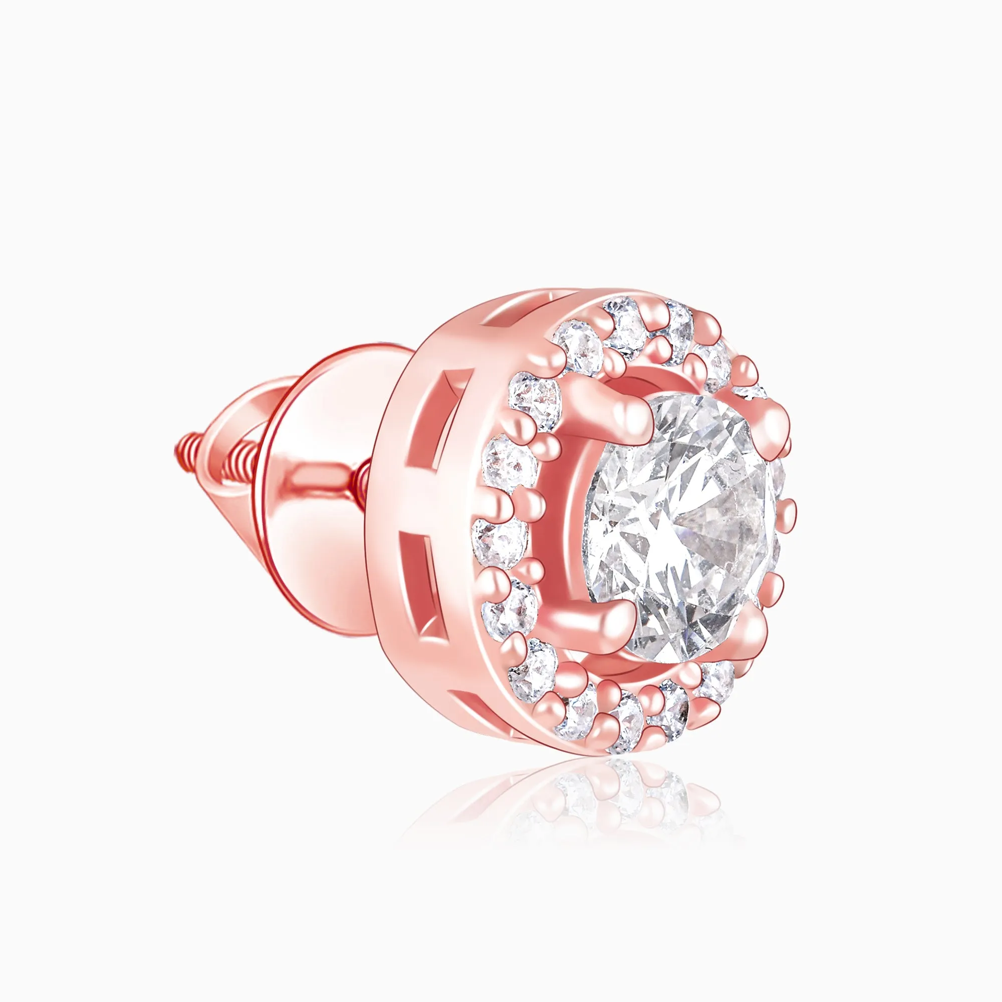 Rose Gold Seeking Solace Stud Earrings Giva