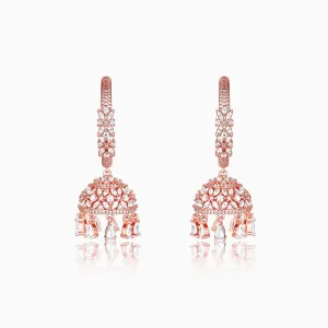 Rose Gold Statement Jhumki Giva