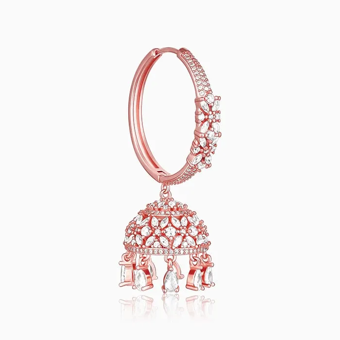 Rose Gold Statement Jhumki Giva