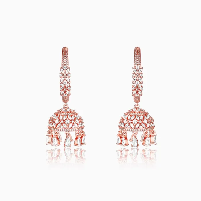 Rose Gold Statement Jhumki Giva