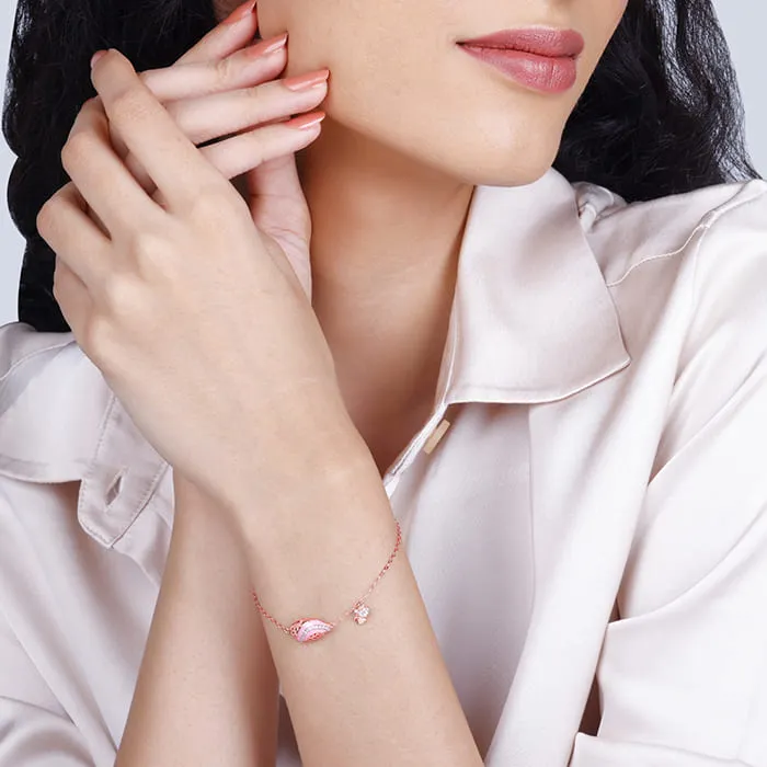 Rose Gold Winged Beauty Bracelet Giva