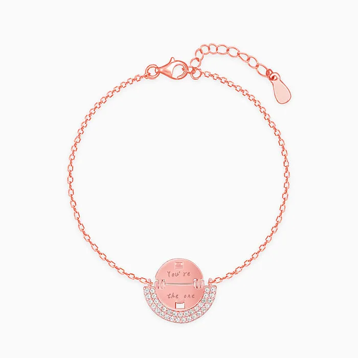 Rose Gold You're The One Bracelet Giva