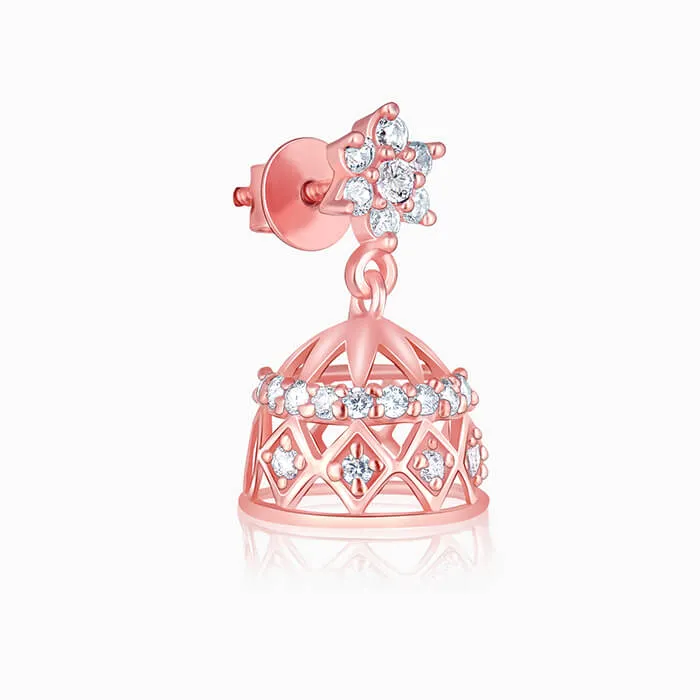 Rose Gold Zircon Jhumki Giva