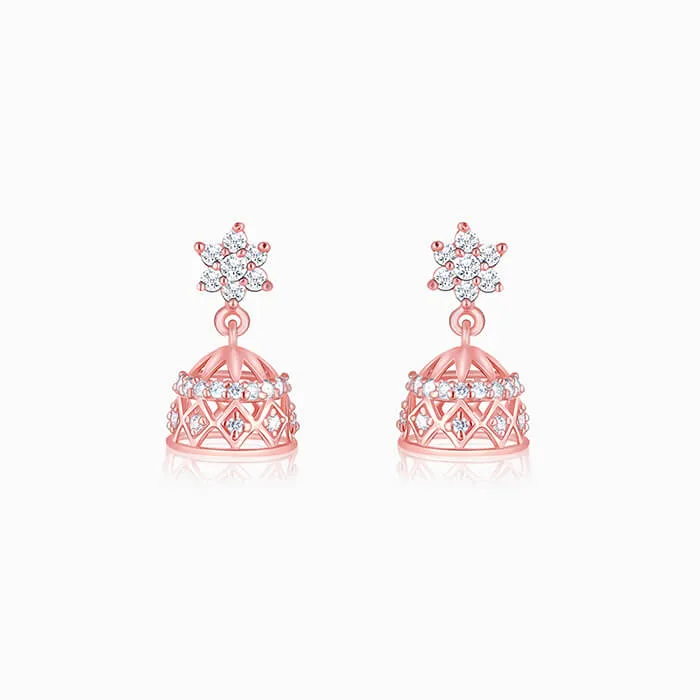 Rose Gold Zircon Jhumki Giva