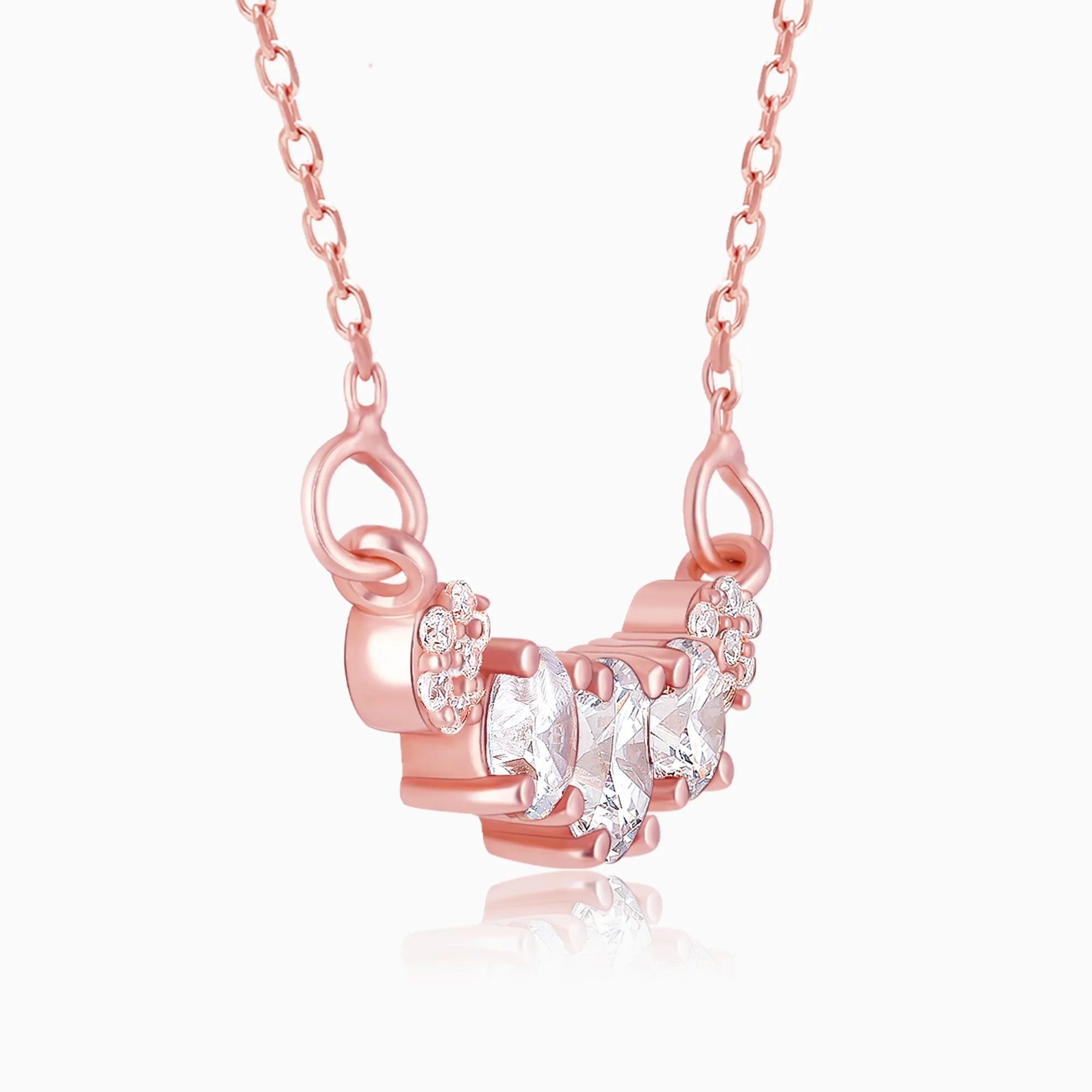 Rose Gold Zirconia Elegance Mangalsutra Giva