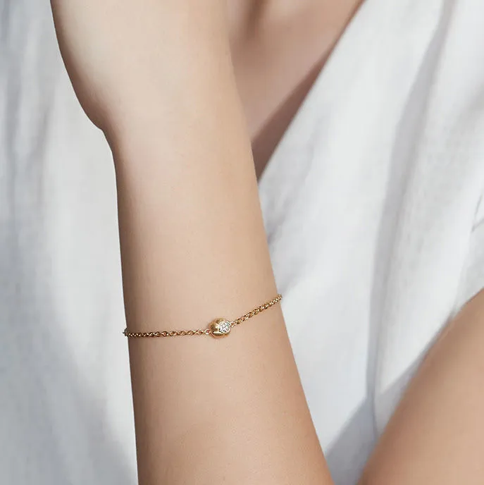 Savá 18K Gold Bracelet w. 16 Diamonds