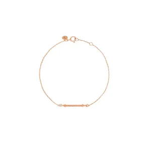 Selene 18K Rose Gold Bracelet w. Diamonds