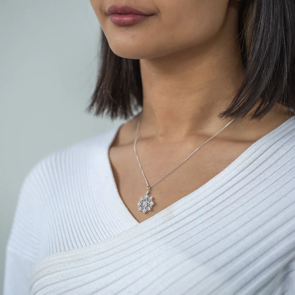 Silver 0.10 Carat Diamond Pendant Shiels