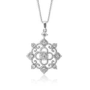 Silver 0.10 Carat Diamond Pendant Shiels