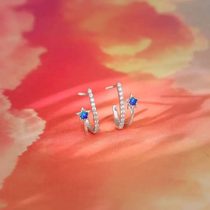 Silver Azure Aura Earrings Giva