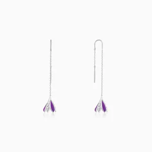 Silver Blooming Crocus Earrings Giva