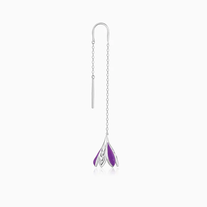 Silver Blooming Crocus Earrings Giva