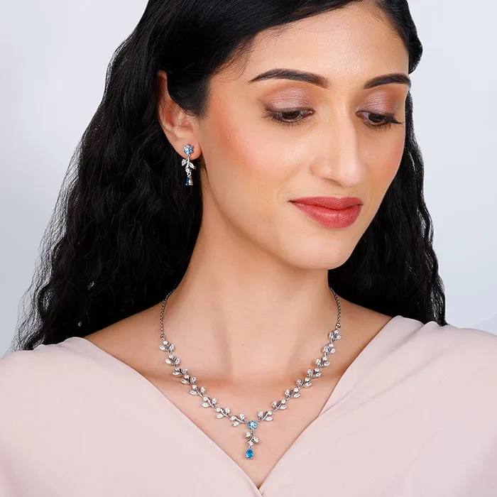 Silver Blue Daisy Set Giva