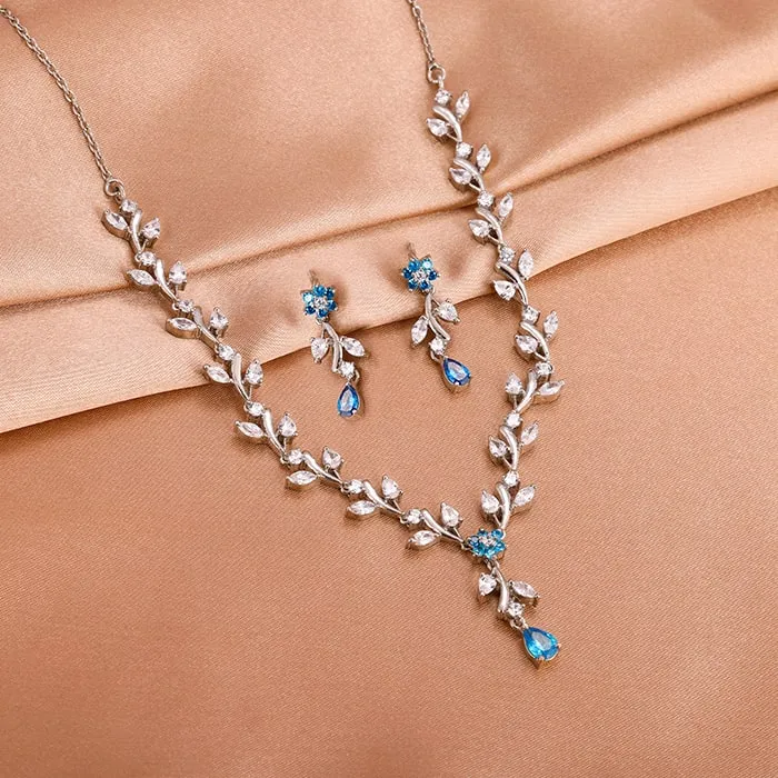Silver Blue Daisy Set Giva