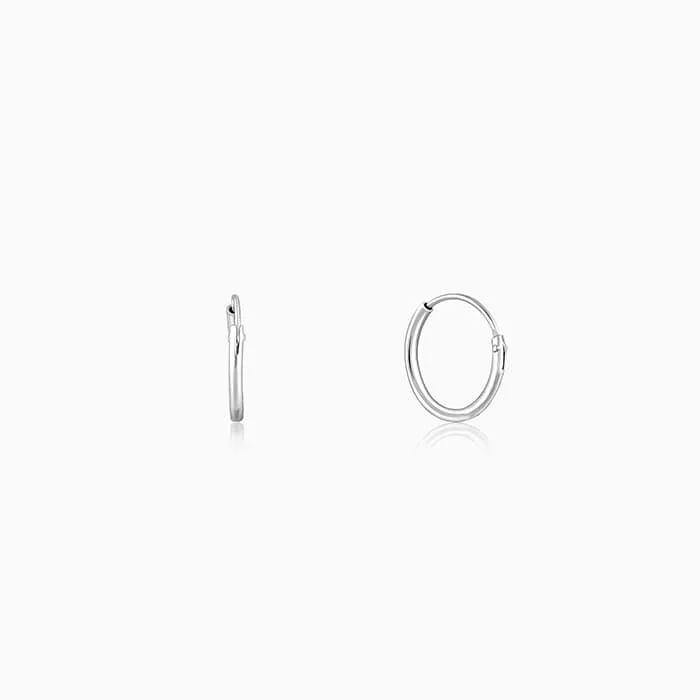 Silver Cheery Bee Kids Hoop Earrings (4-12 yrs) Giva