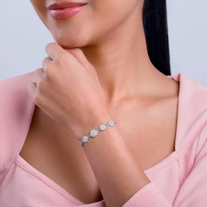 Silver Circle Circus Bracelet Giva
