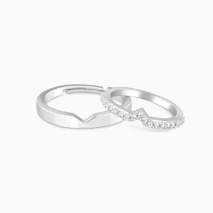Silver Cupid Arrow Couple Bands Giva