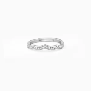 Silver Curvy Wave Ring Giva