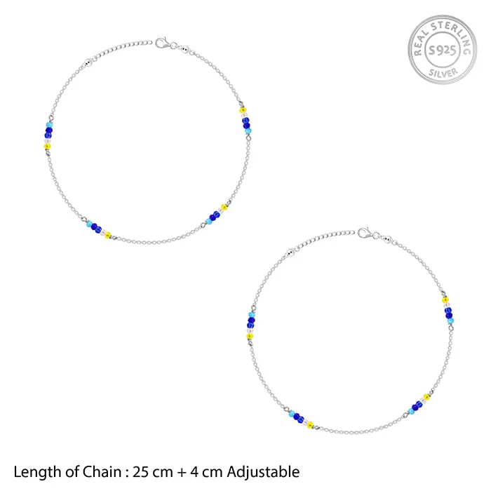 Silver Dawn Glow Anklet Giva
