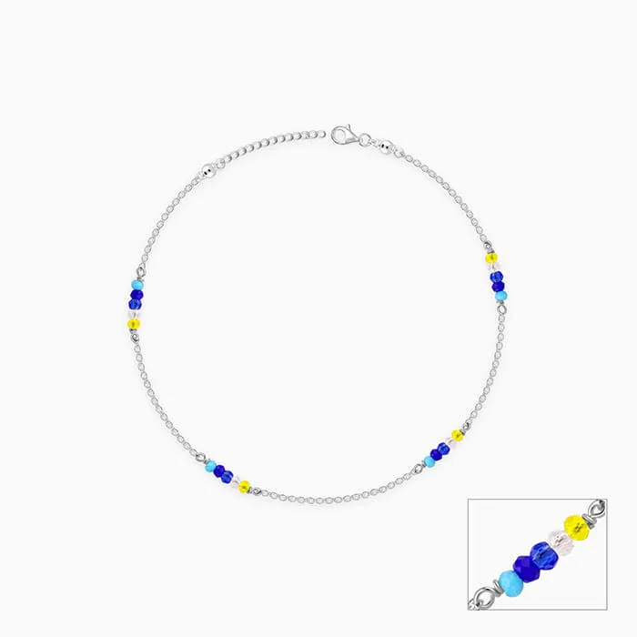 Silver Dawn Glow Anklet Giva