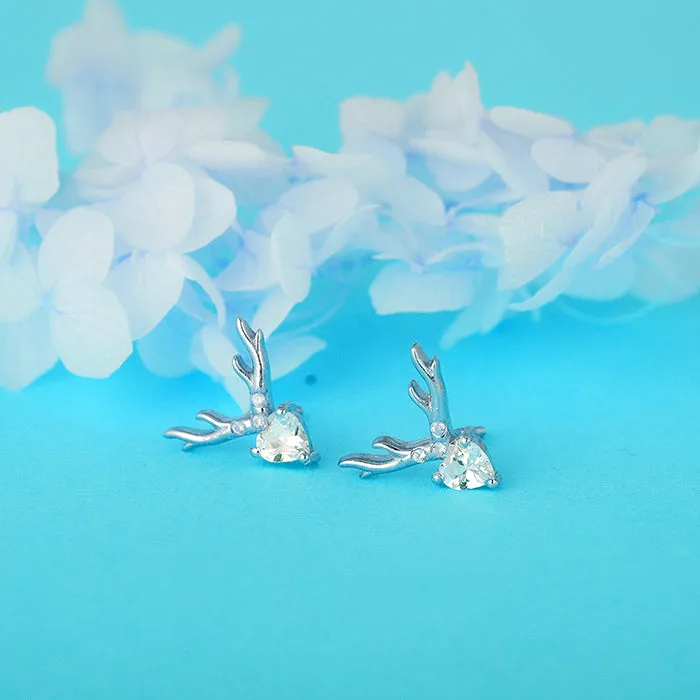 Silver Deer Heart Set Giva