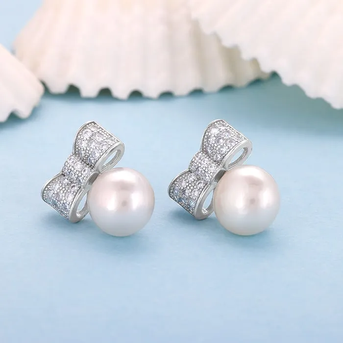 Silver Dreamy Pearls Earrings Giva