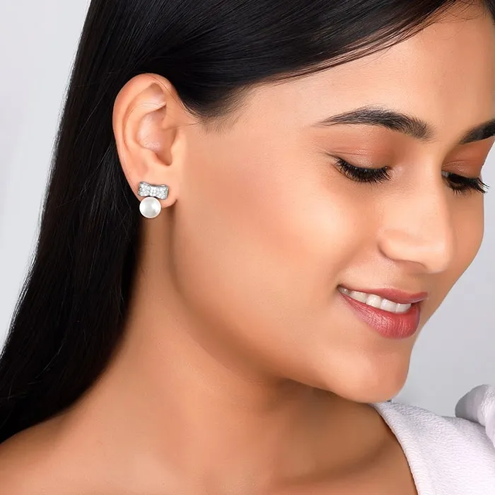 Silver Dreamy Pearls Earrings Giva