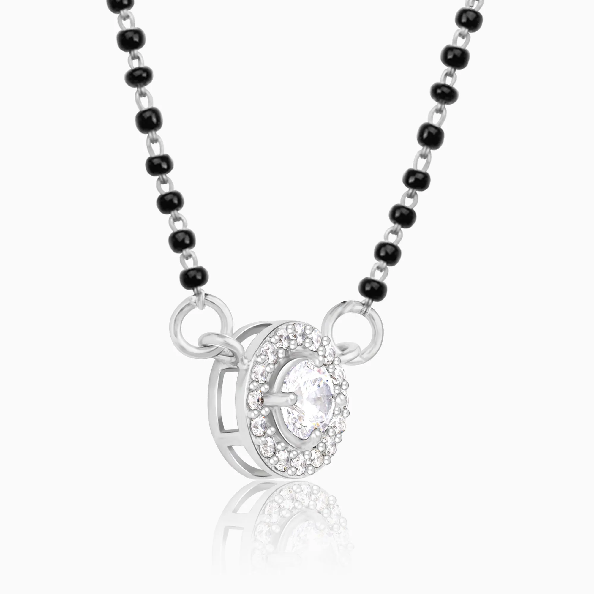 Silver Drizzle Drop Mangalsutra Giva