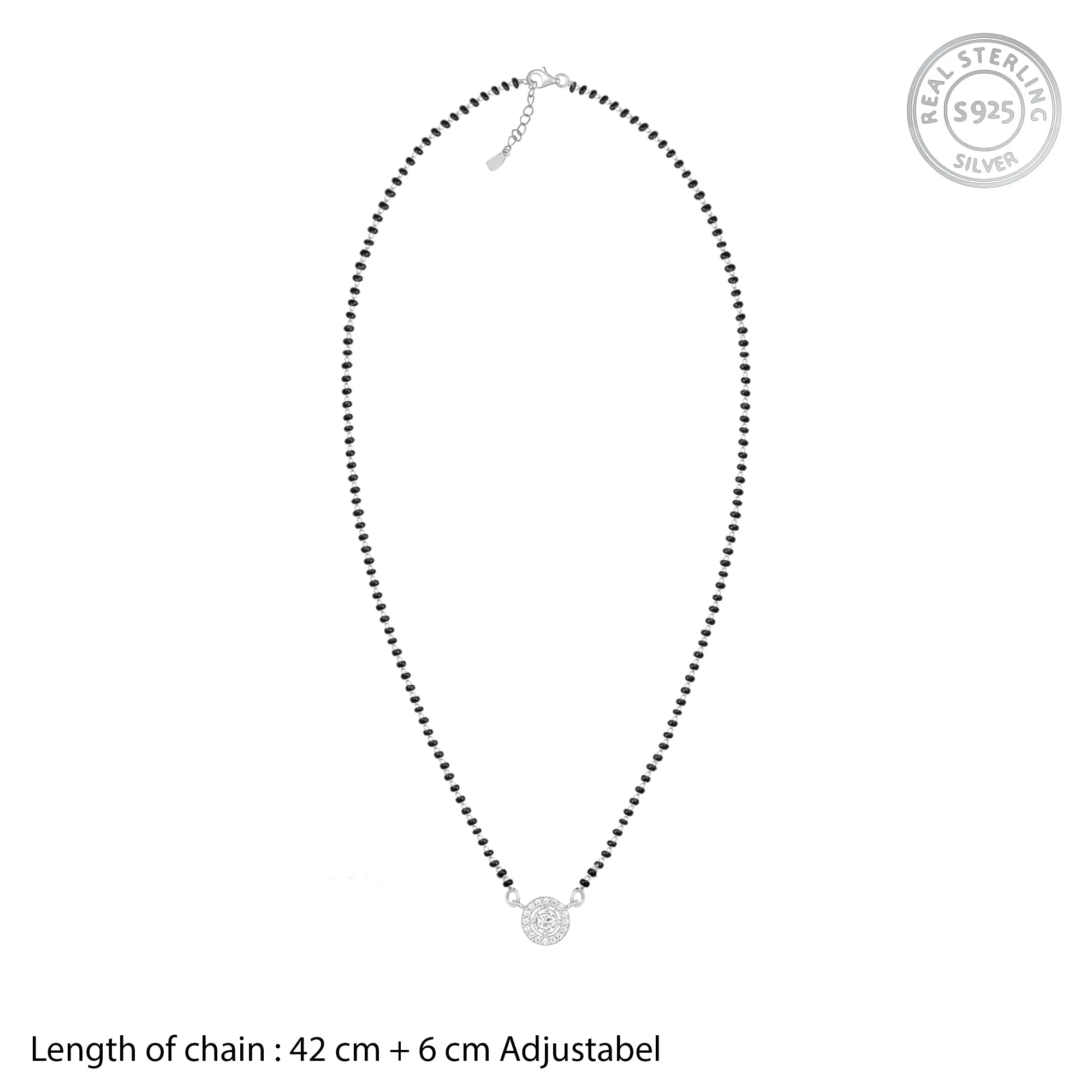 Silver Drizzle Drop Mangalsutra Giva