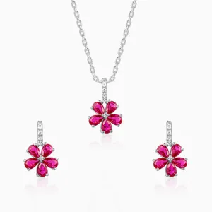 Silver Floral Perfect Set Giva